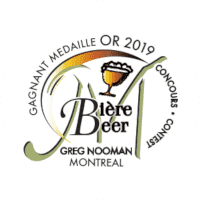 Gold medal at the Greg Nooman contest of the Mondial de la bière de Montréal 2019
