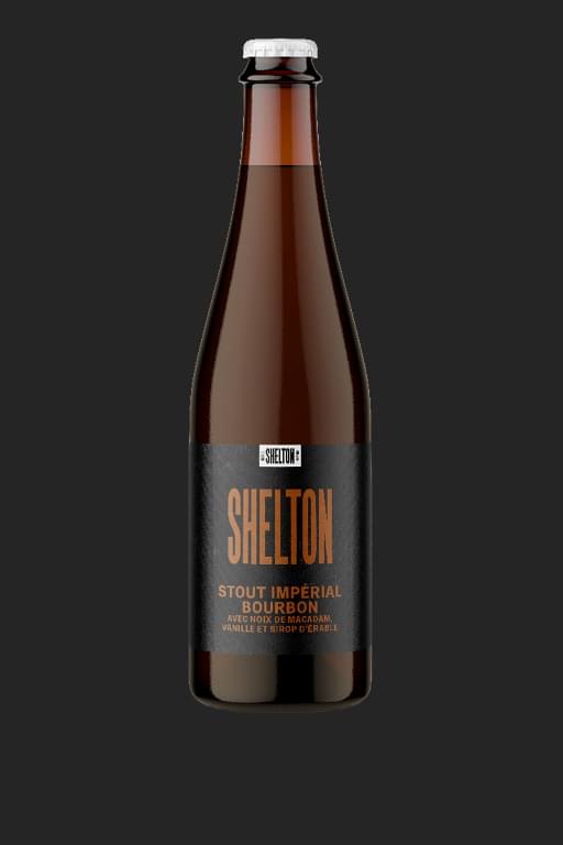 Shelton Brewery Stout Impérial Bournon avec noix de macadam, vanille et sirop d'érable